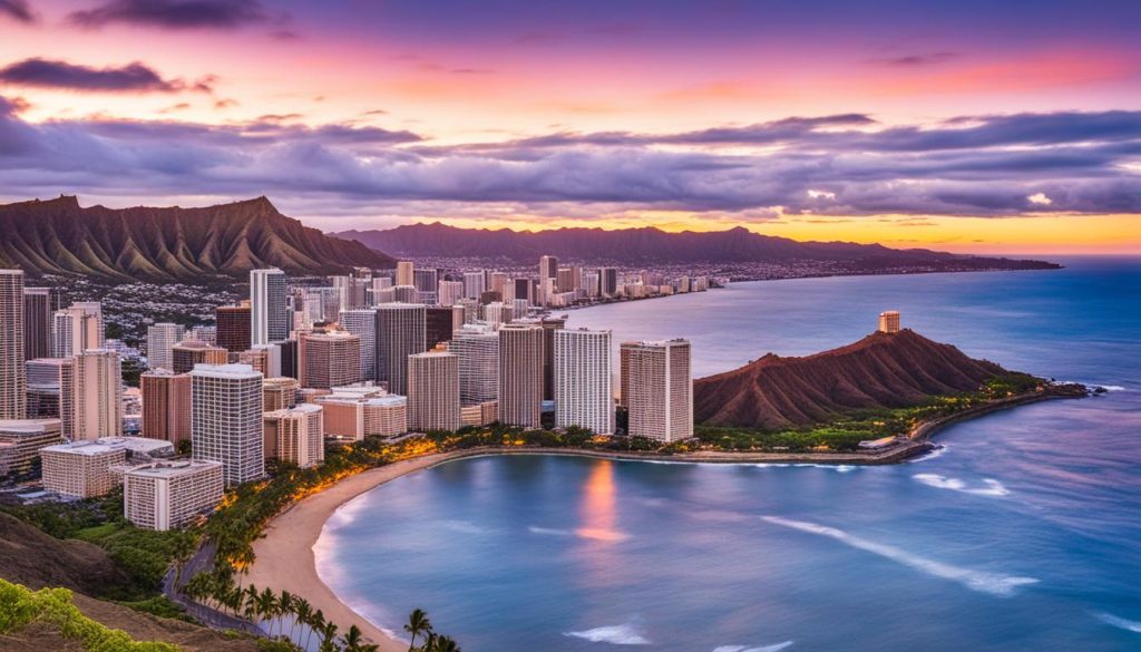 Honolulu skyline views